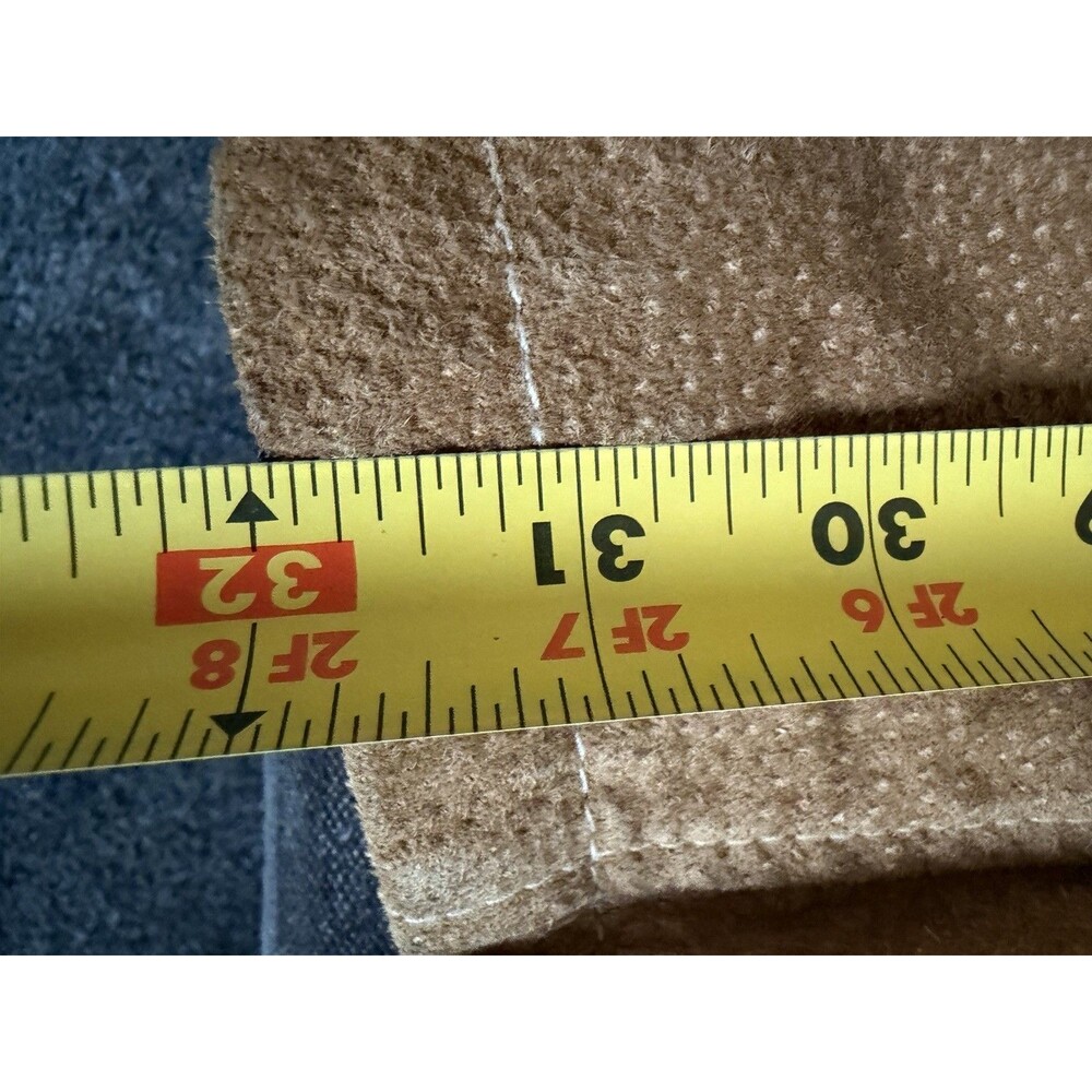 Wilsons Leather Jacket Men XXL Tan Suede Button Western 70’s Rock Retro Pockets - Picture 16 of 16